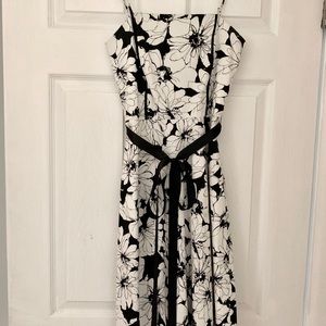 White House Black Market Dress - black & white